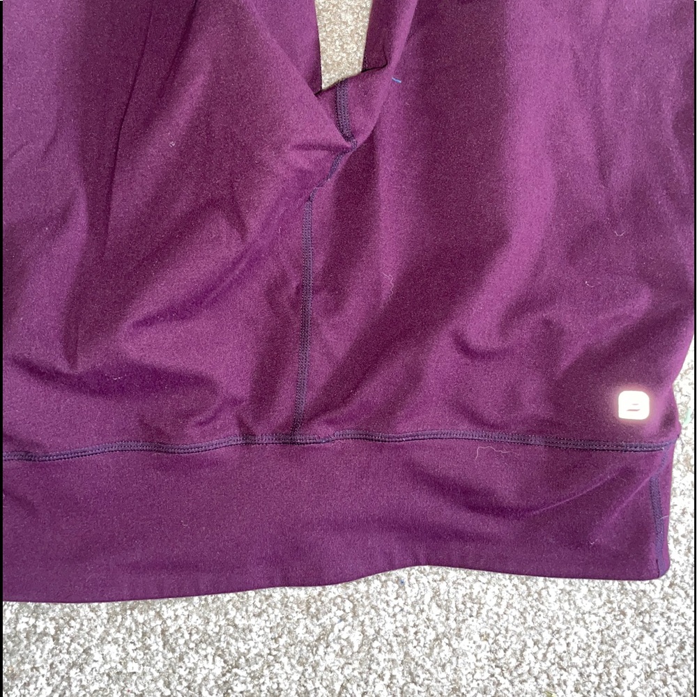 Purple fabletics leggings, full length size M